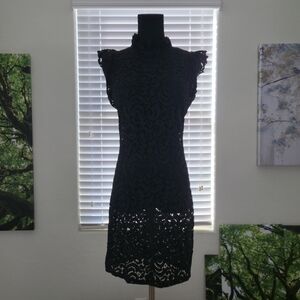 Elegant Black Lace Dress